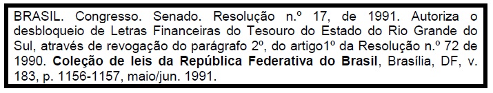Resoluções do Senado
