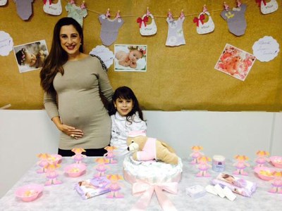 Chá de bebê na empresa. Foto: arquivo pessoal